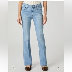 Paige High Rise Laurel Canyon Jeans size 32 32x32 wide leg boot cut soft stretch